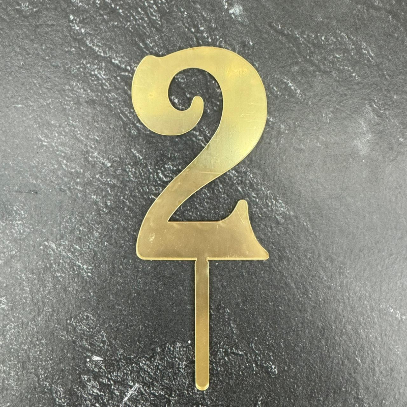 Изображение Топпер цифра 2, 9 см (Ц-2)